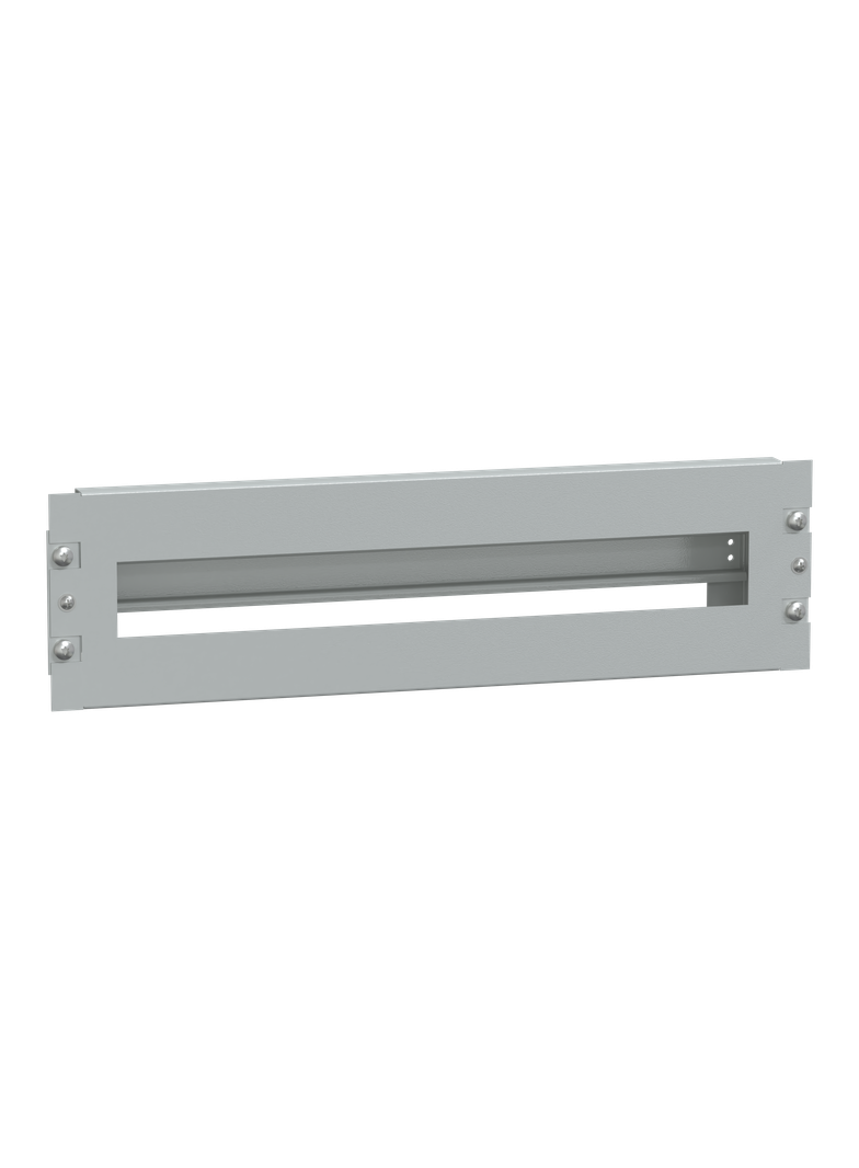 Panel przedni pod aparaturę modułową 19, 3U, blacha stalowa, RAL7036
