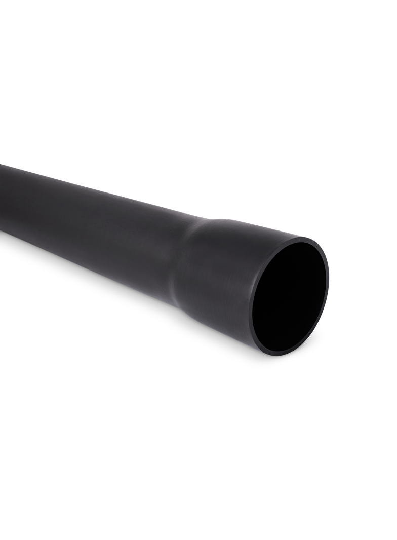 Rura SRS osłonowa sztywna z kielichiem ROS-M (RHDPE) 160/8 - czarna 11039 TT PLAST