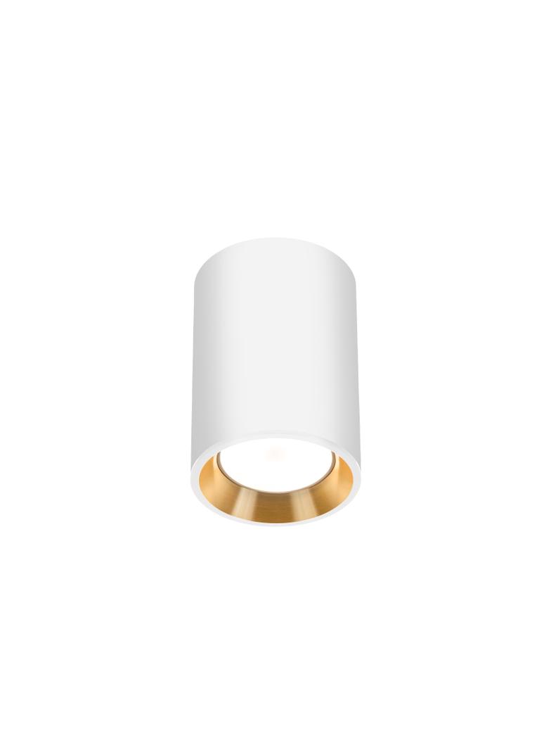 CHLOE MINI GU10 IP20 okrągłakorpus biały, środek złoty, obwódka biała