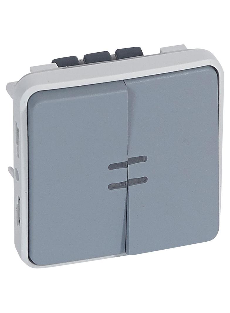 PLEXO55 ŁĄCZNIK SCHODOWY + PRZYCISK PODŚWIETLANY 10AX-250V~, Legrand