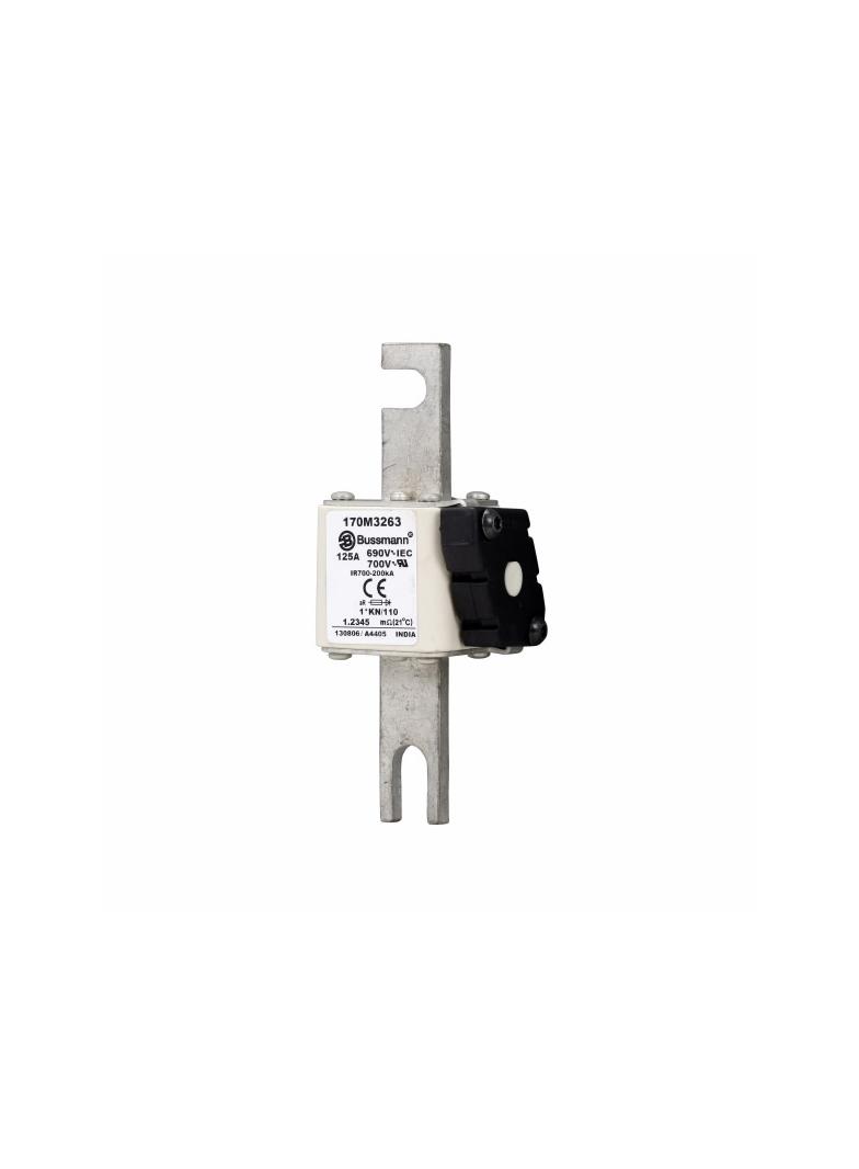 125A 690V 1*KN/110 aR INDICATOR FUSE Wkładka szybka 125A AC 690V compact DIN 1 45x58x134 m 170M3263