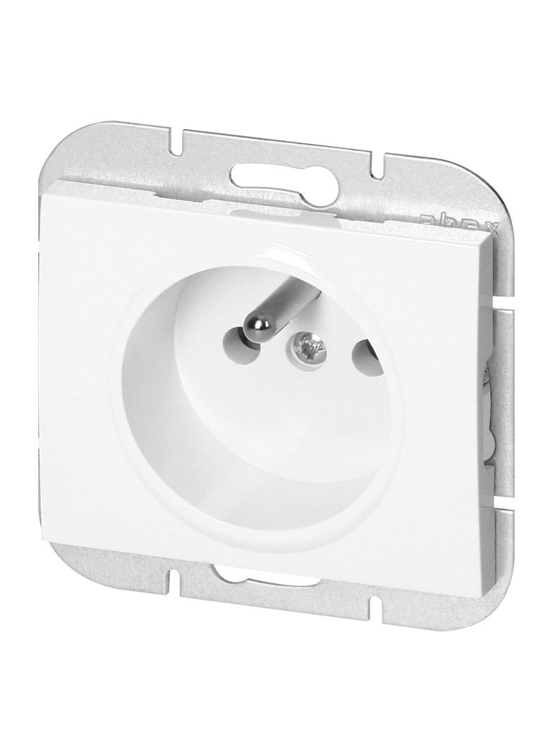Gniazdo pojedyncze podtynkowe 2P+Z Onyx, 16A, 250V, PT-16O, biały