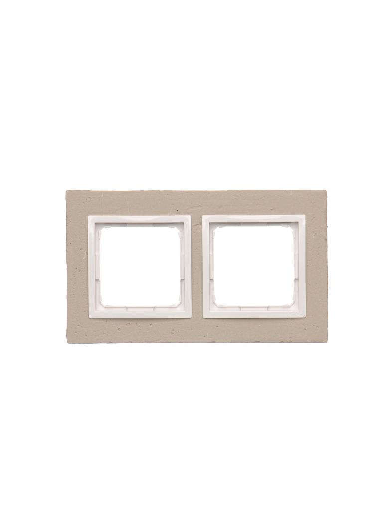 Simon 54 Nature Ramka 2-krotna Nature-Beton AL BETONE IP20/IP44* (*IP44-należy zastosować zestaw uszczelek DUN2) DRN2/91 KONTAKT