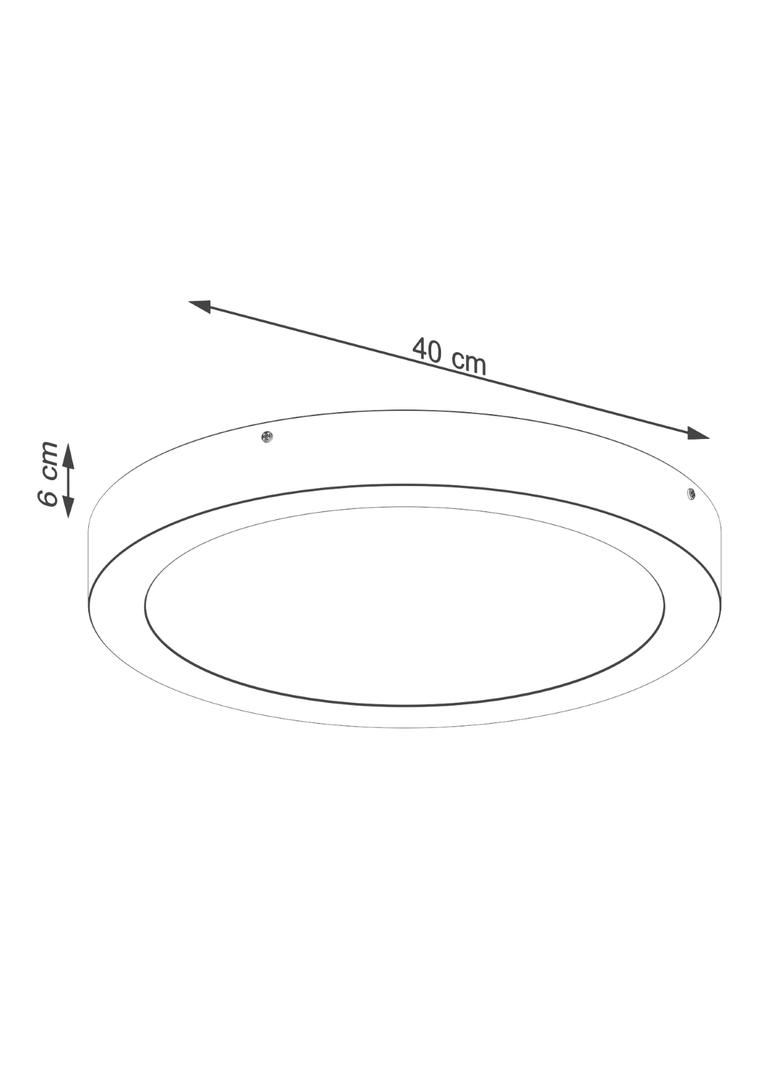 Plafon ONYX 40 biały LED 3000K