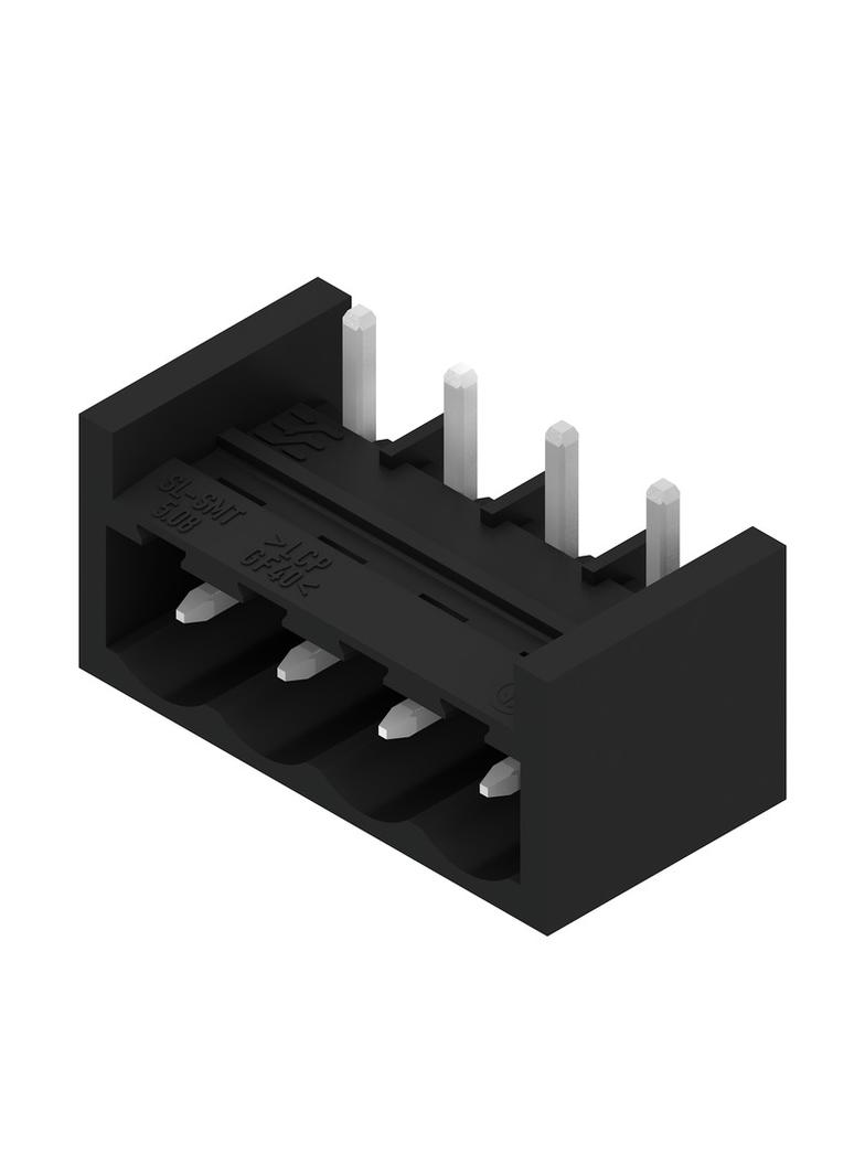 SL-SMT 5.08HC/04/270GH 3.2SN BK BX Wtyki PCB (złącza płyty), 5.08 mm, Liczba biegunów: 4, kąt odejścia: 270° /100szt./ 1877390000 WEIDMÜLLER