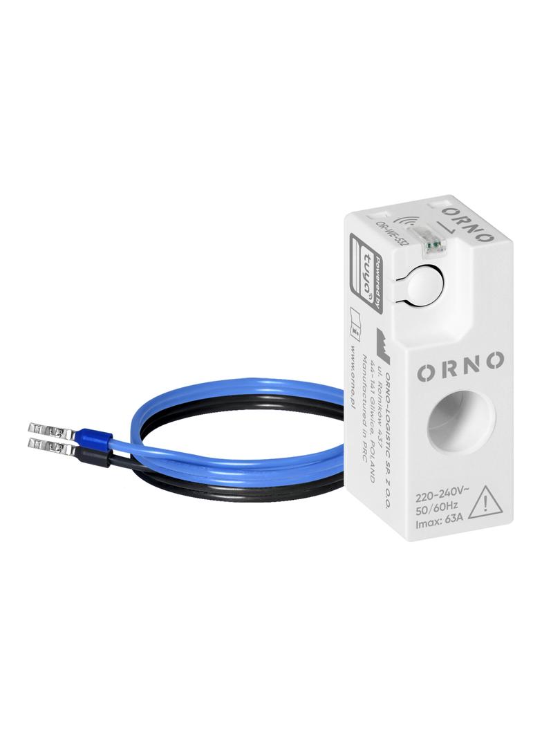 Przekładnik prądowy jednofazowy z rejestracją pomiaru, max. 250V/63A, Tuya Smart Wi-Fi