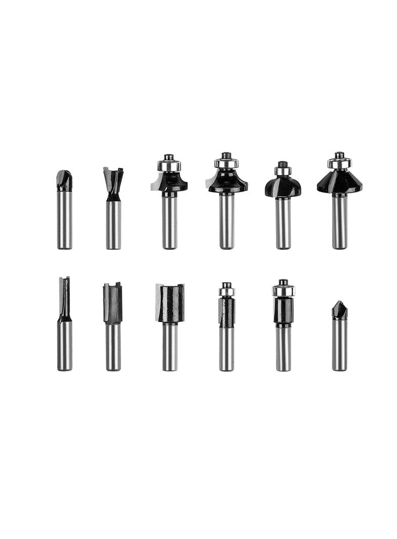 Frezy widiowe, trzpień 8 mm, zestaw 12 szt.