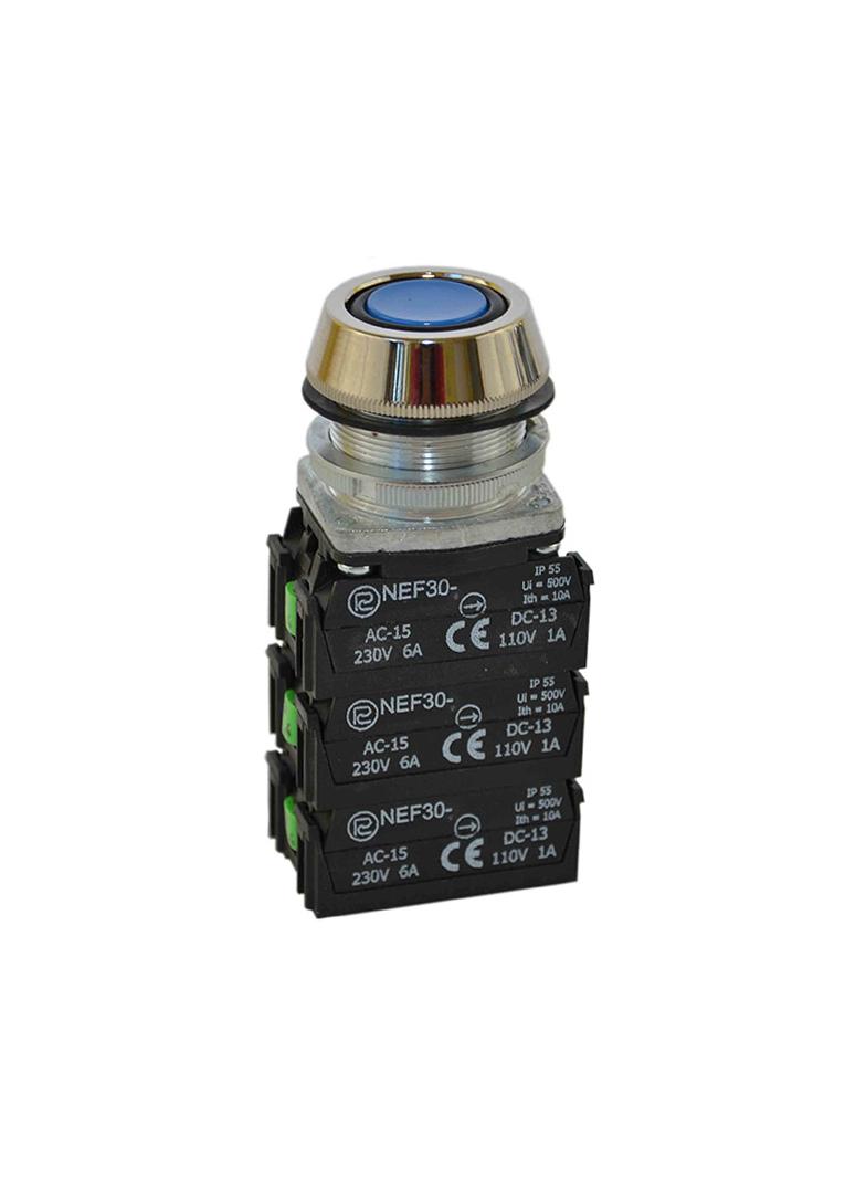 Przycisk NEF30-UK3X3Y niebieski W0-NEF30-UK 3X3Y N PROMET