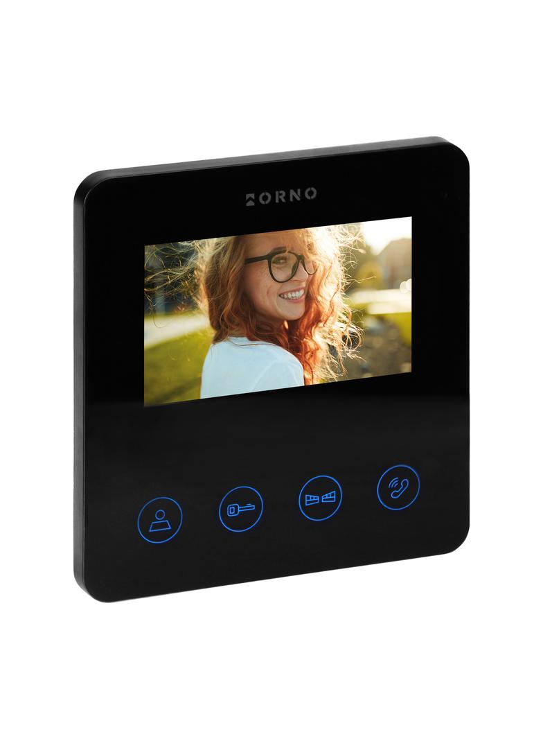 Zestaw wideodomofonowy bezsłuchawkowy monitor 4,3'' LCD z czytnikiem kart i breloków OR-VID-MB-1083/B ORNO