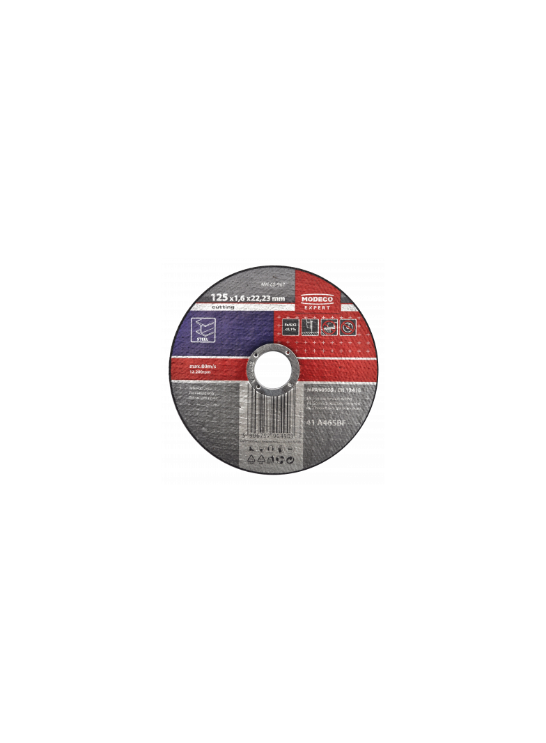 Ściernica do cięcia stali 125x1.0x22,23mm plaska MN-68-962 RAWLPLUG