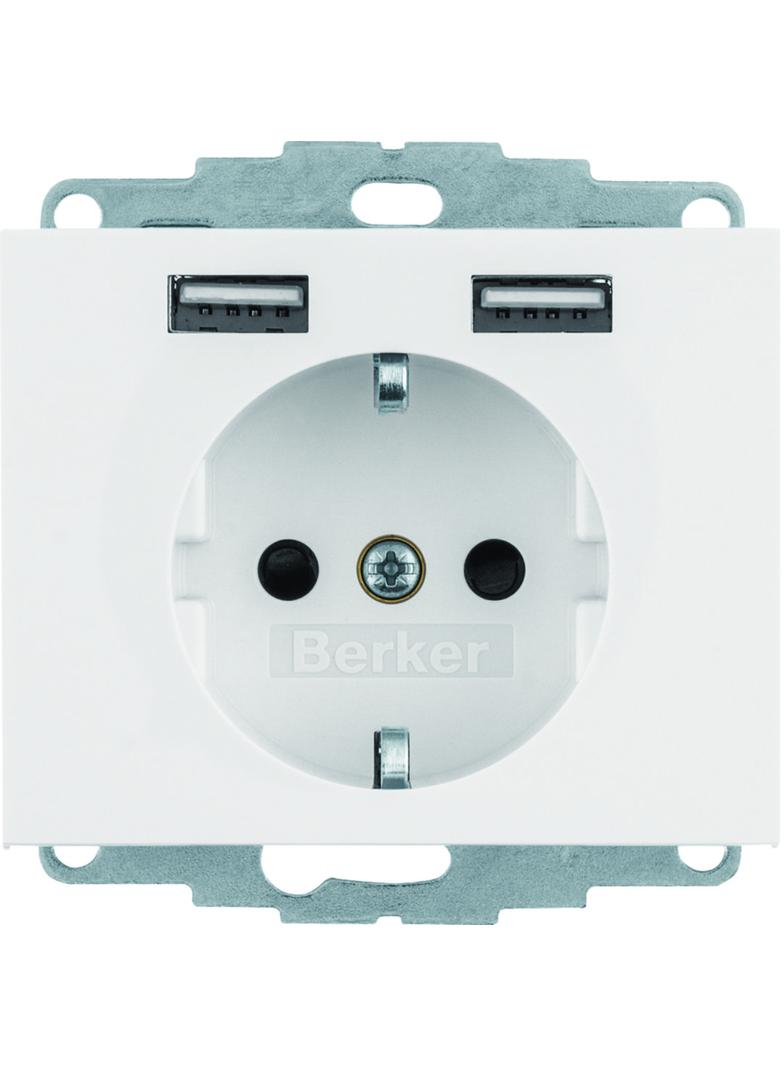 "K.1 Gniazdo SCHUKO z gniazdem ładowania USB 2,4 A