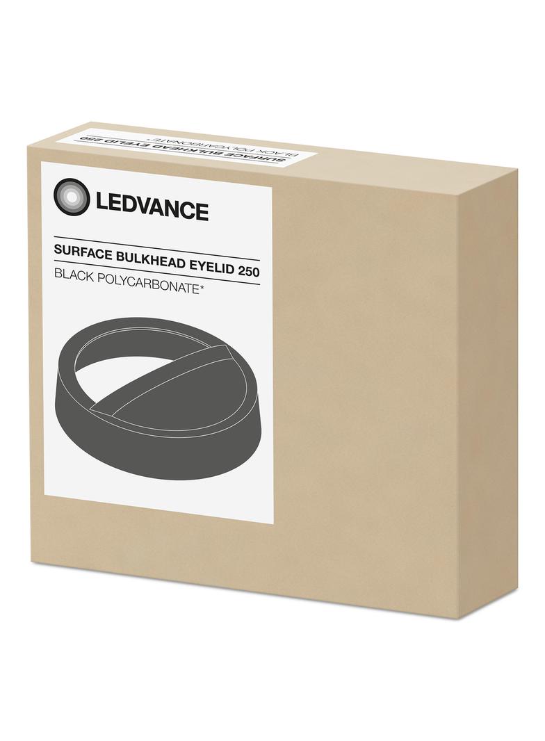 Osłona do opraw ściennych w kształcie półkola SURFACE BULKHEAD EYELID 250 BK