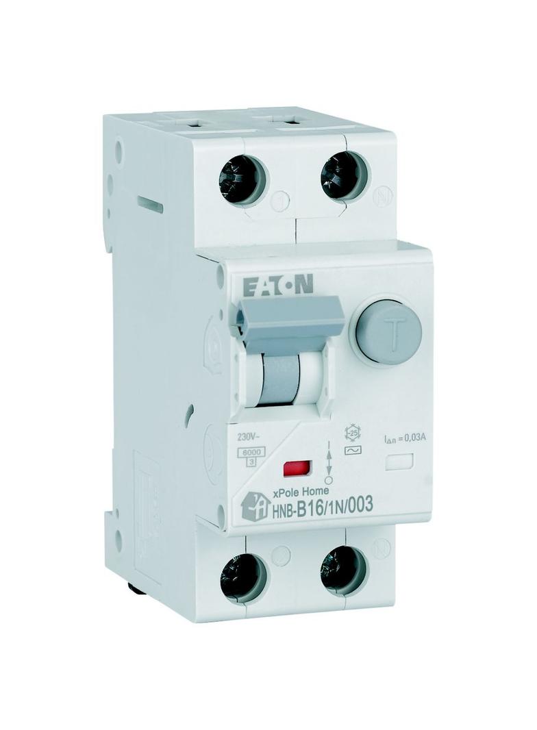 HNB-B16/1N/003 Wyłącznik różnicowonadprądowy 6kA B16A 1P+N 30mA typ AC 195121 EATON