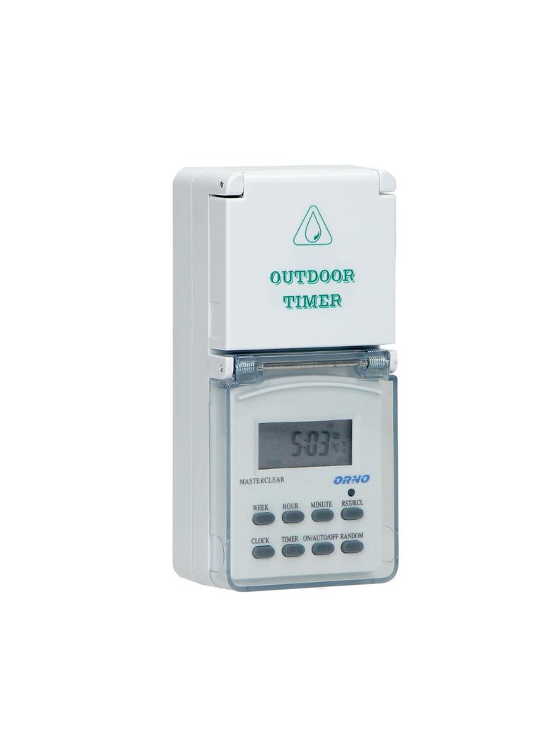 Elektroniczny programator czasowy 8 programów IP44 OR-PRE-432 ORNO