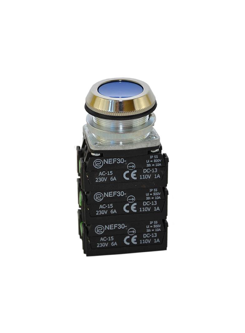 Przycisk NEF30-K3X2Y niebieski W0-NEF30-K 3X2Y N PROMET