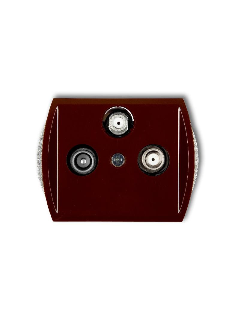 TREND Mechanizm gniazda abonenckiego 2 wyjścia SAT + TV brązowy