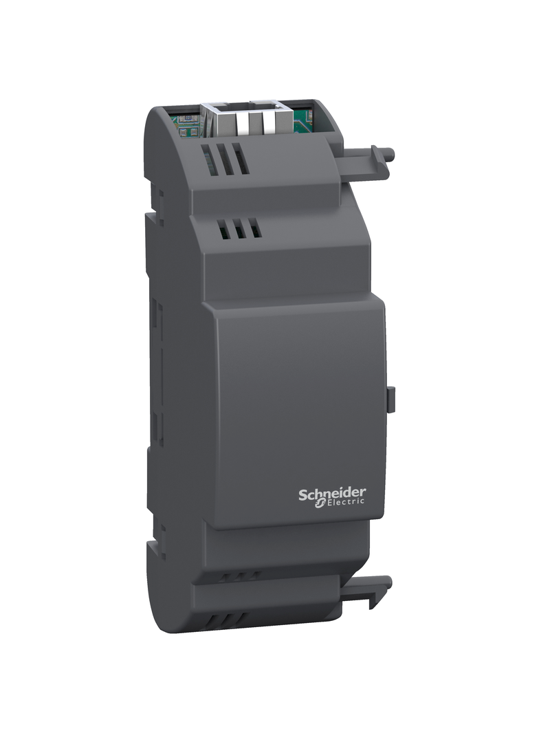 Modicon M171, Moduł komunikacyjny PLC HVAC, Modbus TCP, Ethernet, BACnet IP, WebVisu, RJ45, montaż n