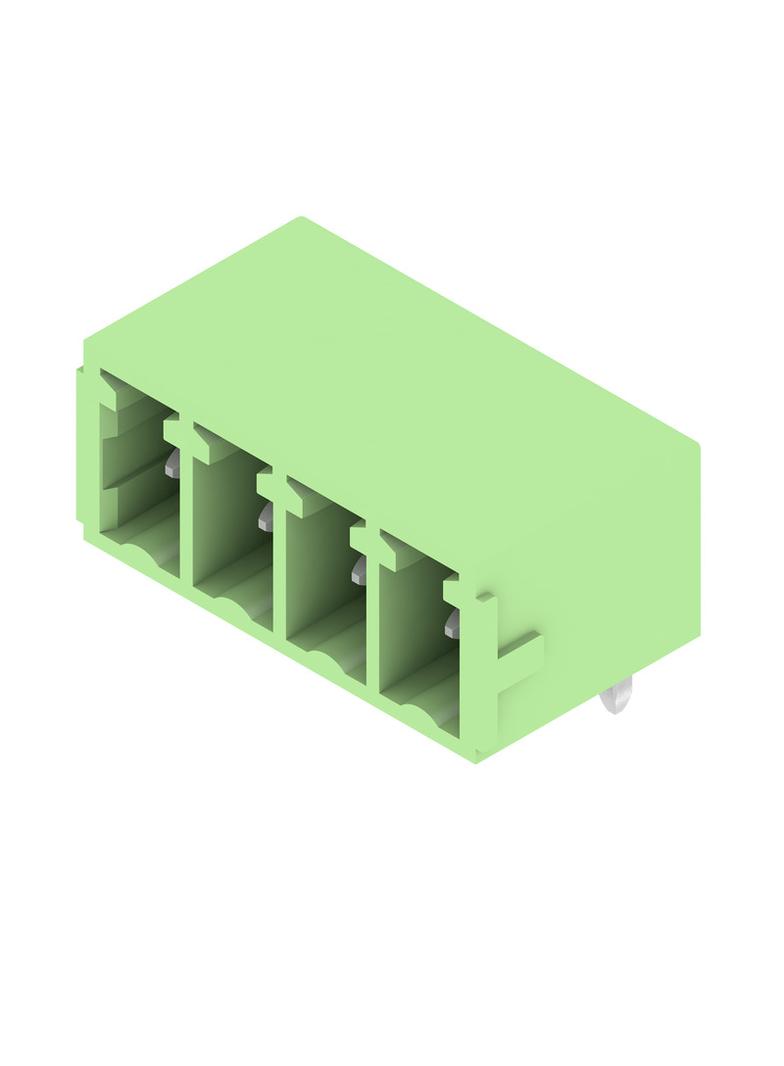 SC 3.81/04/90G 3.2SN GN BX Wtyki PCB (złącza płyty), 3.81 mm, Liczba biegunów: 4, kąt odejścia: 90° /108szt./ 1793260000 WEIDMÜLLER