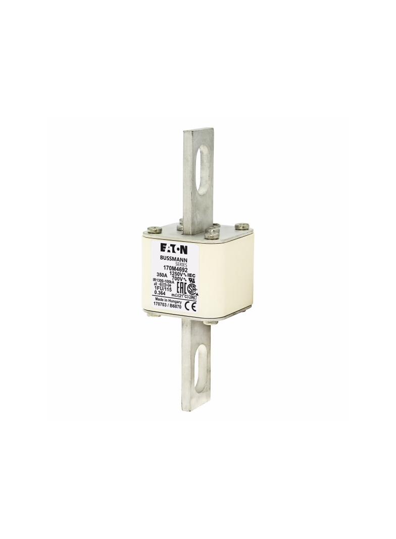 FUSE 350A 1250V 1FU/115 AR CU Wkładka szybka 350A AC 1250V rozmiar 1 53x69x160 mm aR IEC U 170M4692