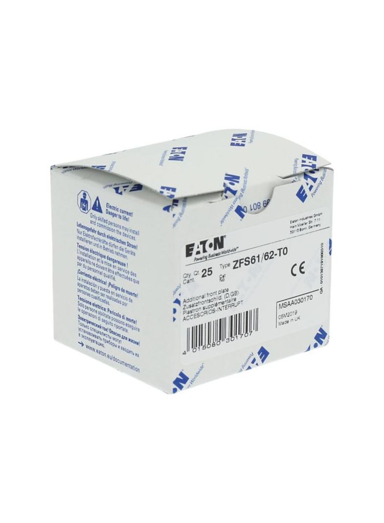 ZFS61/62-T0 Tabliczka czołowa dodatkowa DE/GB 030170 EATON
