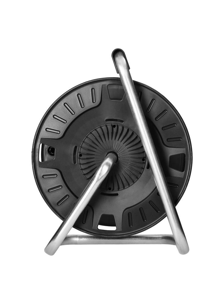 Bryzgoszczelny zwijak bębnowy IP44 4x2P+Z 16A 230V, H05VV-F 3x1,5mm2, 50m