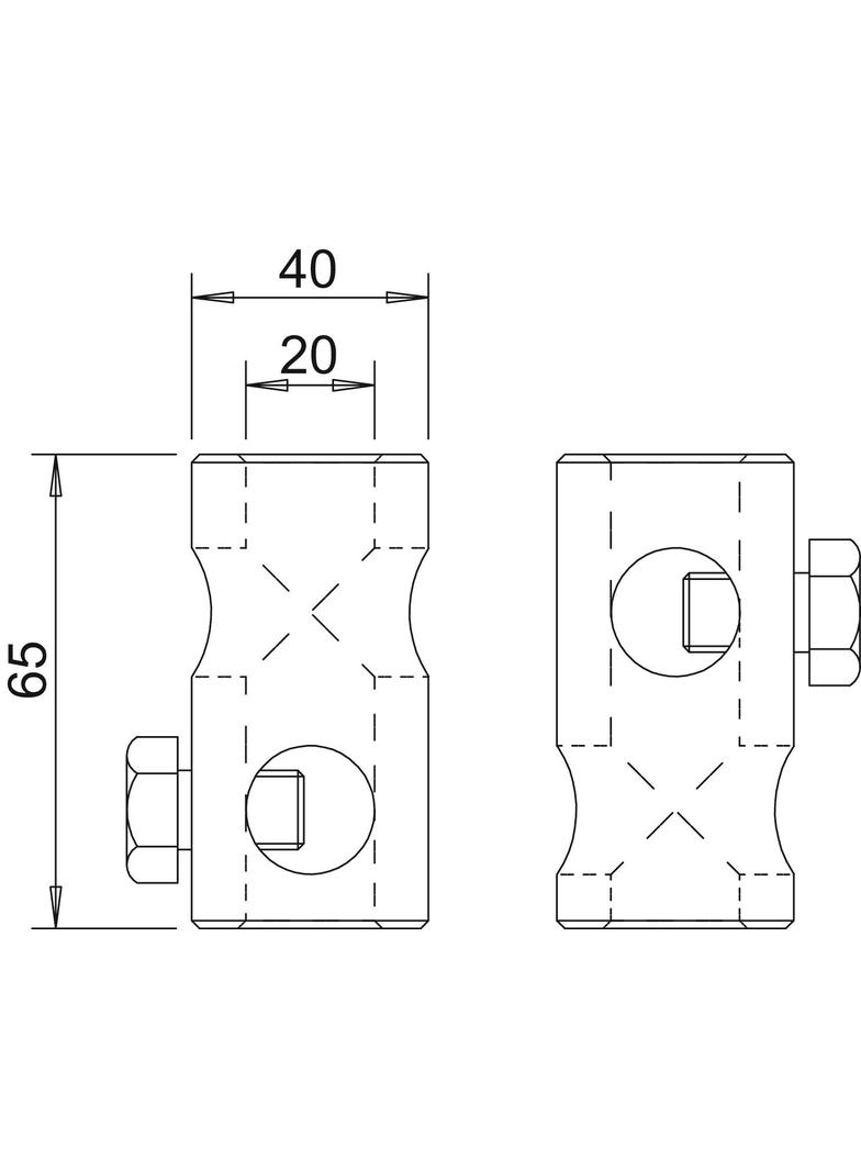 101/IT, ŁĄCZNIK T ALU