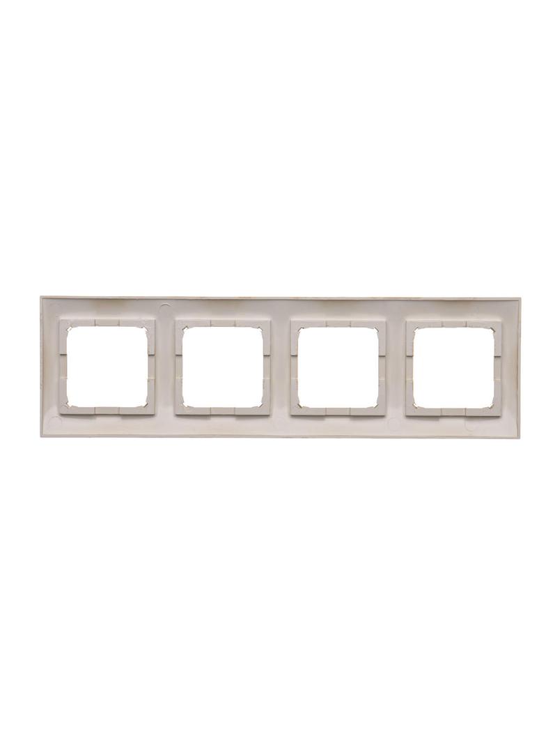 Simon 54 Premium Ramka 4-krotna PREMIUM IP20 / IP44 złoty mat DR4/44 KONTAKT