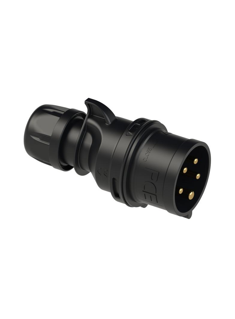 WTYCZKA PRZENOŚNA SHARK 16A 3P+Z+N 400V 50/60Hz 6H IP44 SERIA MIDNIGHT 015-6x PCE