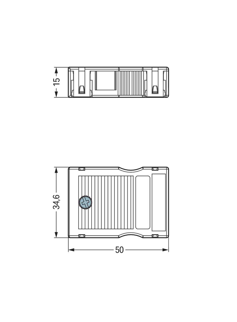 obudowa odciążająca przewody 3-torowa czarna