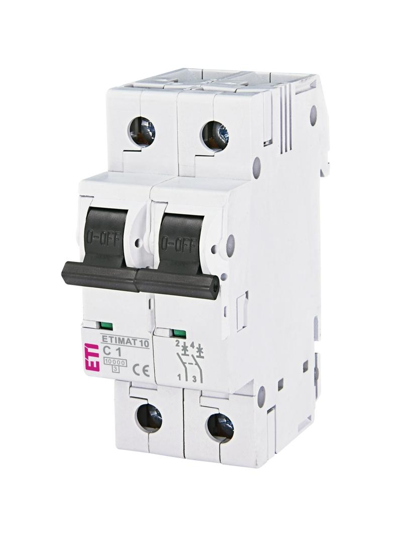 ETIMAT10 2P 10KA C 1A E WYŁ.NADPRĄDOWY