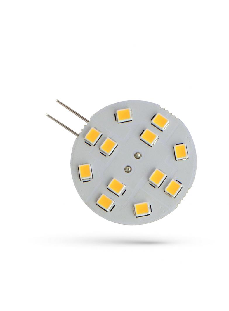 LED G4 12V 2W 12 LED WW 30mm SPECTRUM