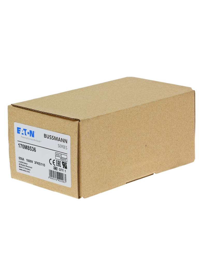 FUSE 550A 1000V 3FKE/115 AR UR Wkładka szybka 550A AC 1000V rozmiar 3 76x92x159 mm aR IEC, 170M8536