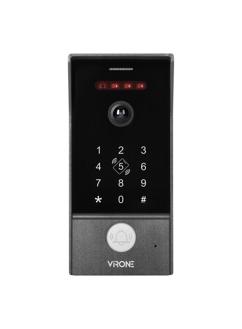 Wideo kaseta Full HD 2MP, jednorodzinna, z czytnikiem kart i breloków zbliżeniowych 13,56MHz, z szyf