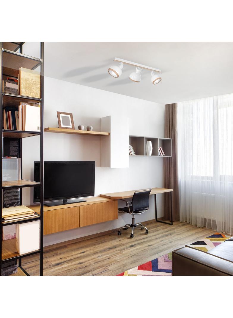 MILAGRO Lampa sufitowa OVAL WHITE 3xE27