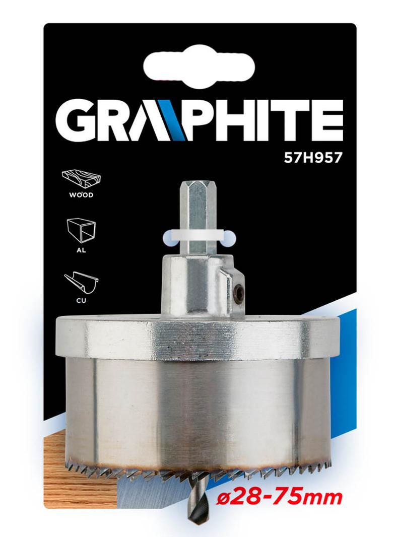 Otwornice 28-75 x 30 mm, zestaw 5 szt.