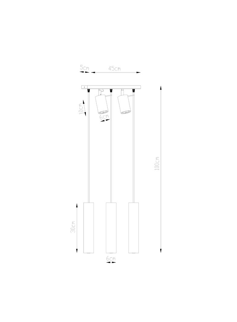Sollux Lampa wisząca RING 3 biały SL.1098