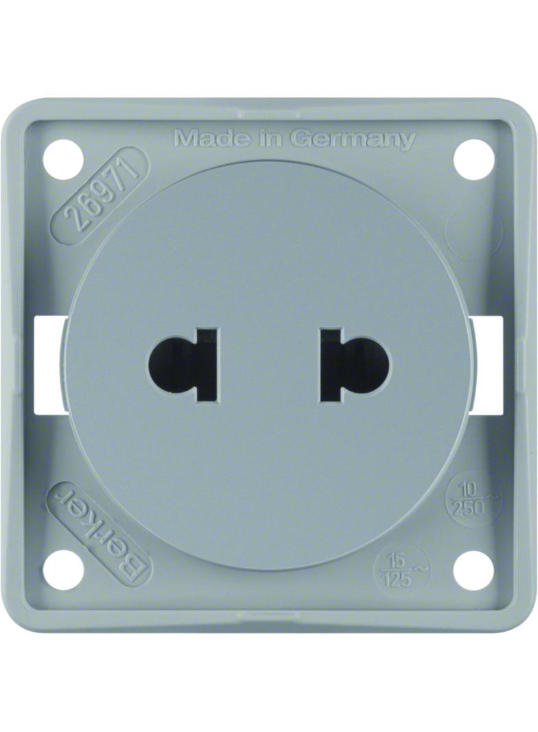 Integro Gniazdo z uziemieniem ''Australia'' 10 A antracyt mechanizm 962582505 962572506 HAGER