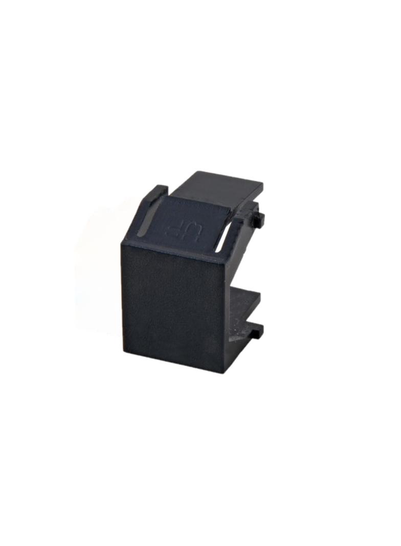 Zaślepka RJ45 do adapterów keystone czarna 100 szt.