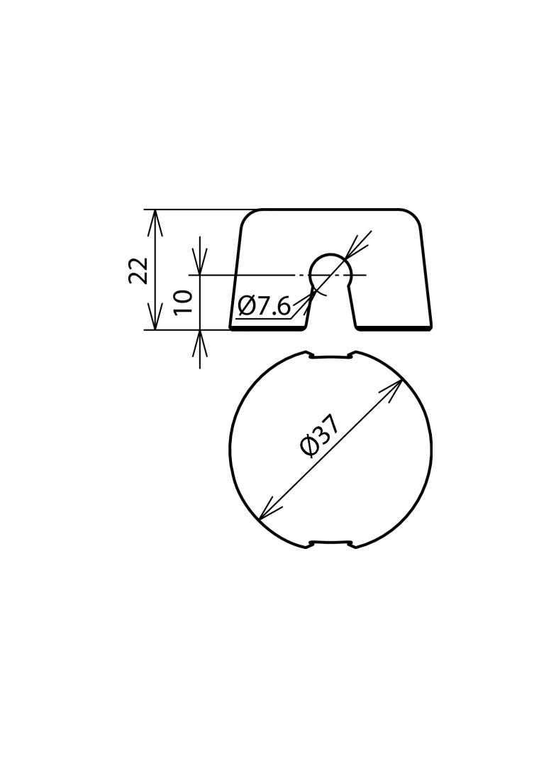 Klamra do wspornika typ FB, dodatek dla dachu pochyłego