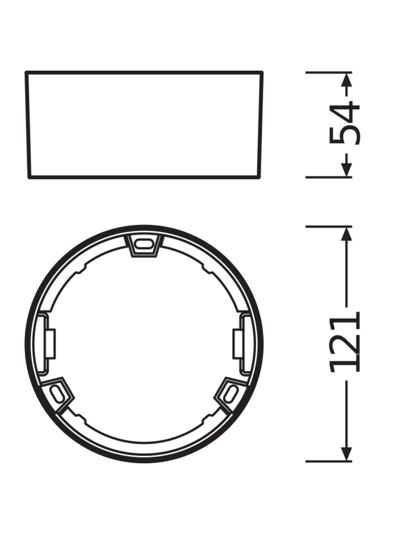 Ramka do montażu powierzchniowego Opraw DOWNLIGHT Slim DN105 4058075079151 LEDVANCE