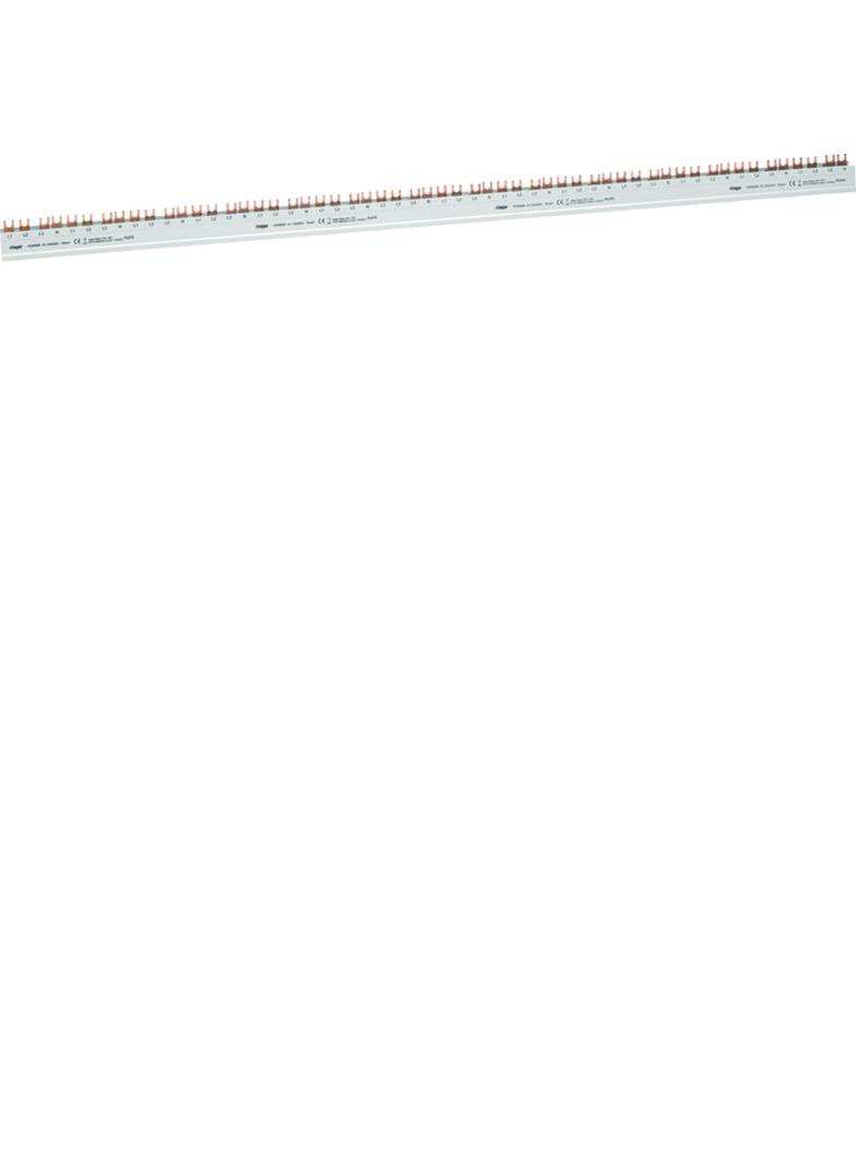 Szyna grzebieniowa widełkowa pozioma 3P+N 35mm2 20M