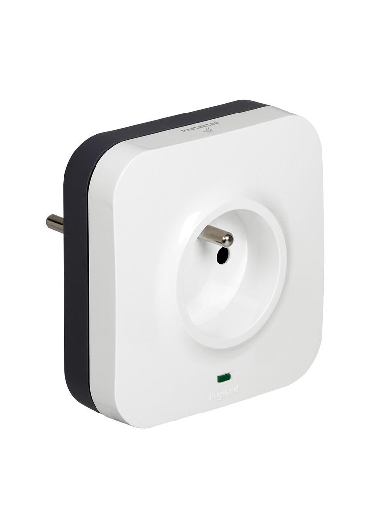 Gniazdo 2P+Z Z Gniazdami Rj45 (1 Wejście + 1 Wyjście) Helmo 050670 LEGRAND