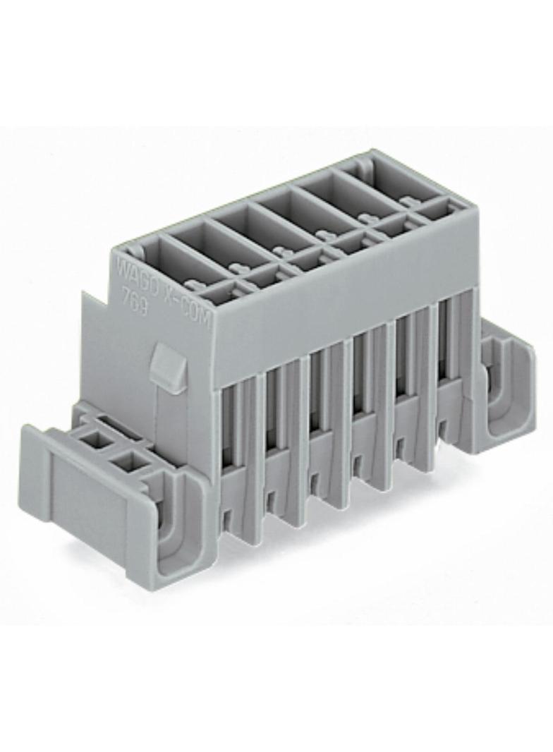 X-COM wtyk 2-biegunowy szary raster 5 mm