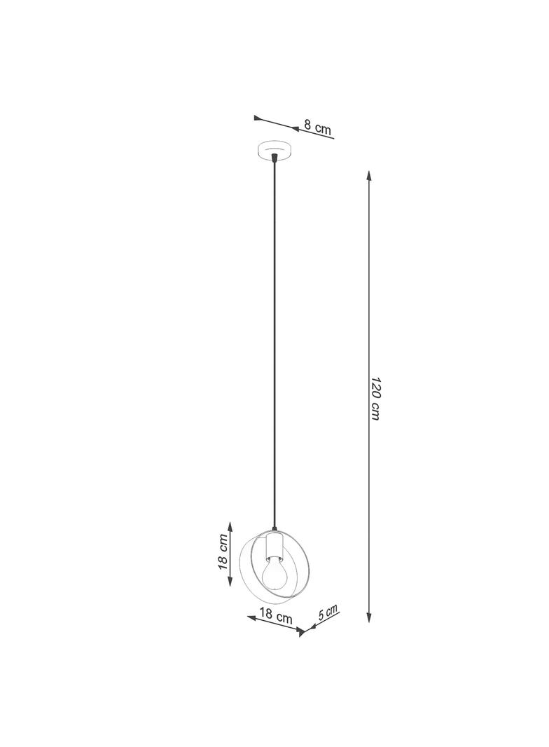 Sollux Lampa wisząca TITRAN 1 biała SL.1137