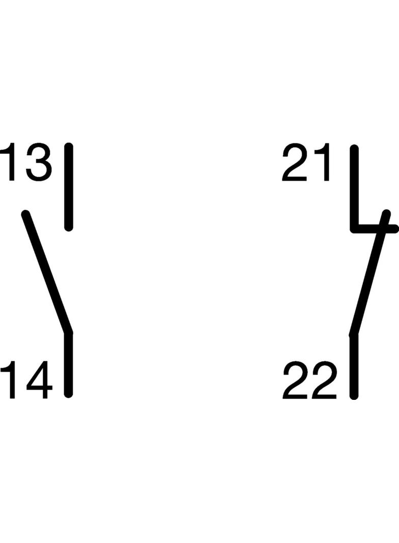 Styk pomocniczy 1Z 1R montaż boczny POLO MZ201 HAGER