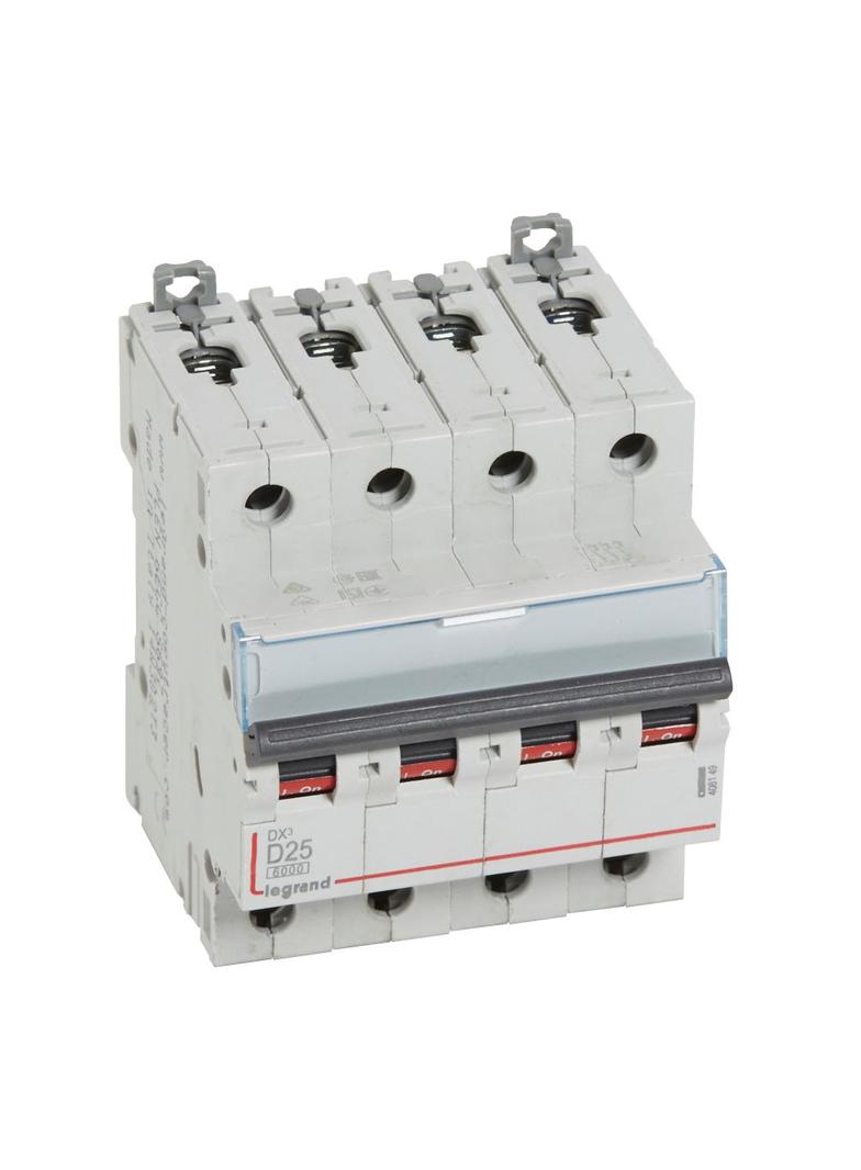 Wyłącznik Nadprądowy S 304 4P D25A 6kA DX3 408149 LEGRAND
