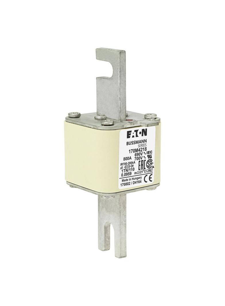 800A 690V 1TN/110 aR INDICATOR FUSE Wkładka szybka 800A AC 690V DIN 1 53x66x138 mm aR DI 170M4218 EA