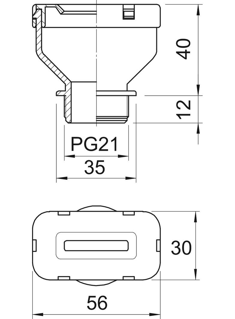 DŁAWIK DO PŁASK.KAB.PG21 9X22 S