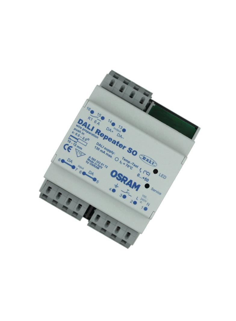 Wzmacniacz do montażu na szynie DALI REPEATER SO