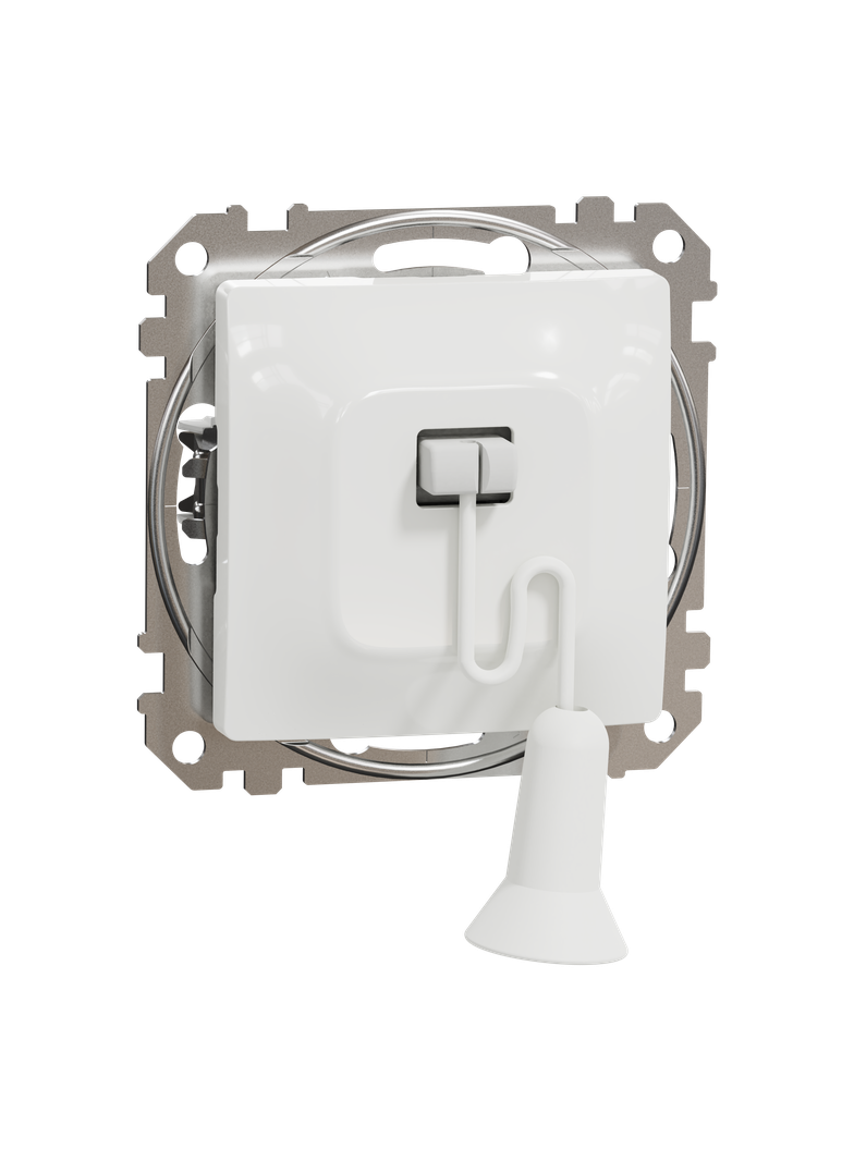 Sedna Design & Elements, przycisk z cięgnem, biały